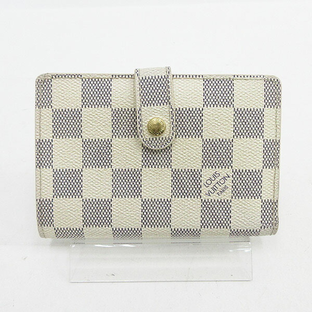 Louis Vuitton Azur White Portefeuille Wallet Viennois Bi fold